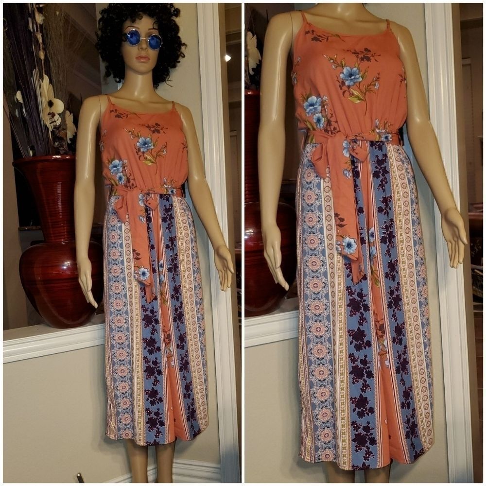 Sweet rain apparel summer floral jumpsuit